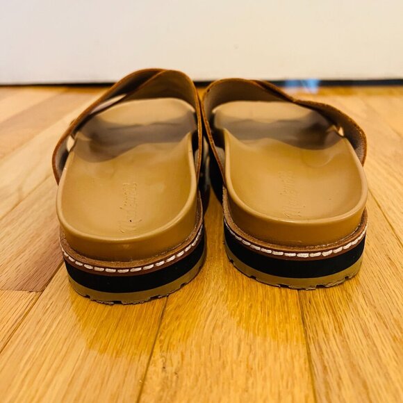 MADEWELL The Dayna Lugsole Slide Sandal in Leather Size 7.5 in EUC - Picture 10 of 16